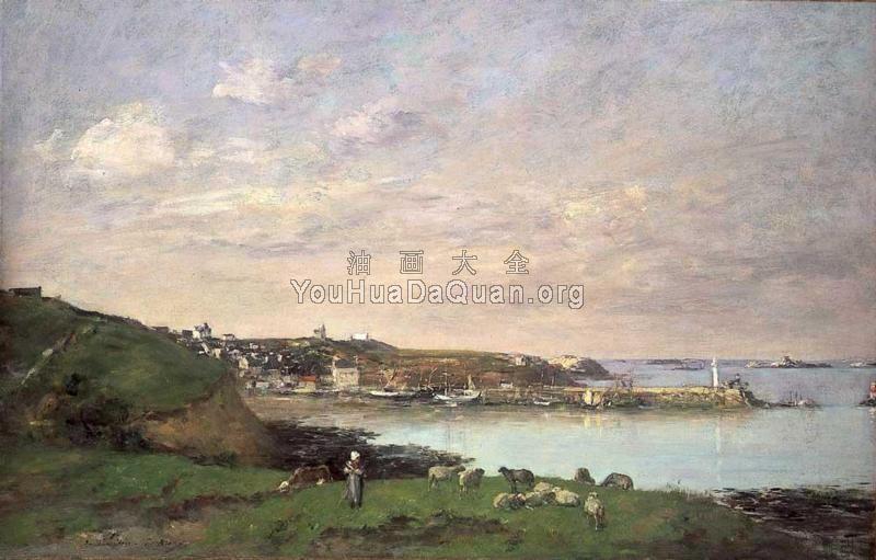 View at Saint-Quay-Portriaux - 尤金·布丹